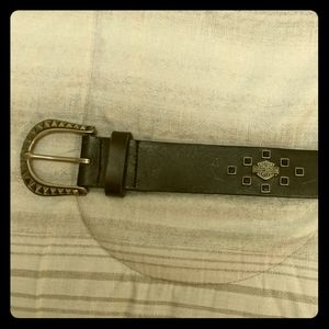 Women's Harley Davidson leather belt